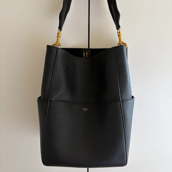 Celine Phoebe Philo Seau Sangle Bag Black - Picture 3 of 16